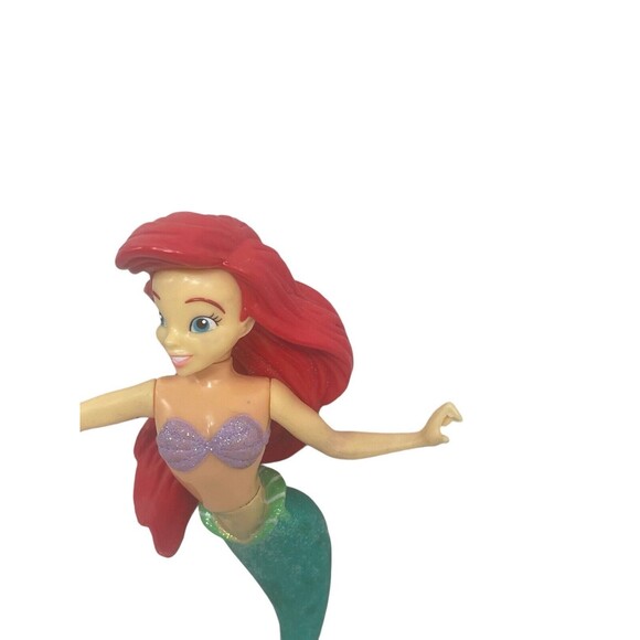 Little Mermaid Ariel Disney on Ice Figure Posable Plastic Glitter 8" - Picture 4 of 15